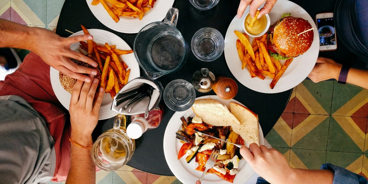 Diners Seen from Above