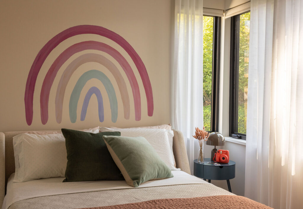 Kids Bedroom in Seattle Houseboat by NB Design