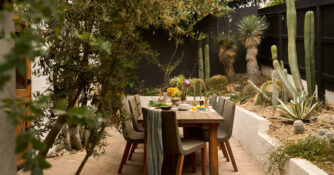 Outdoor Dining in Emma Flanders LA Garden