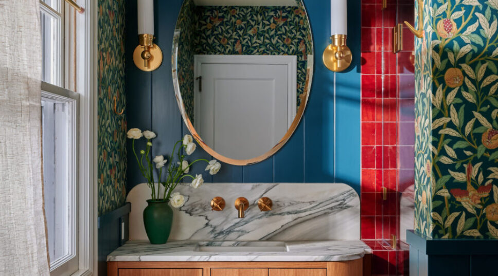 A Tiny Bathroom Felt Like a Dingy Cave—Now It's a Colorful, Whimsical Jewel Box