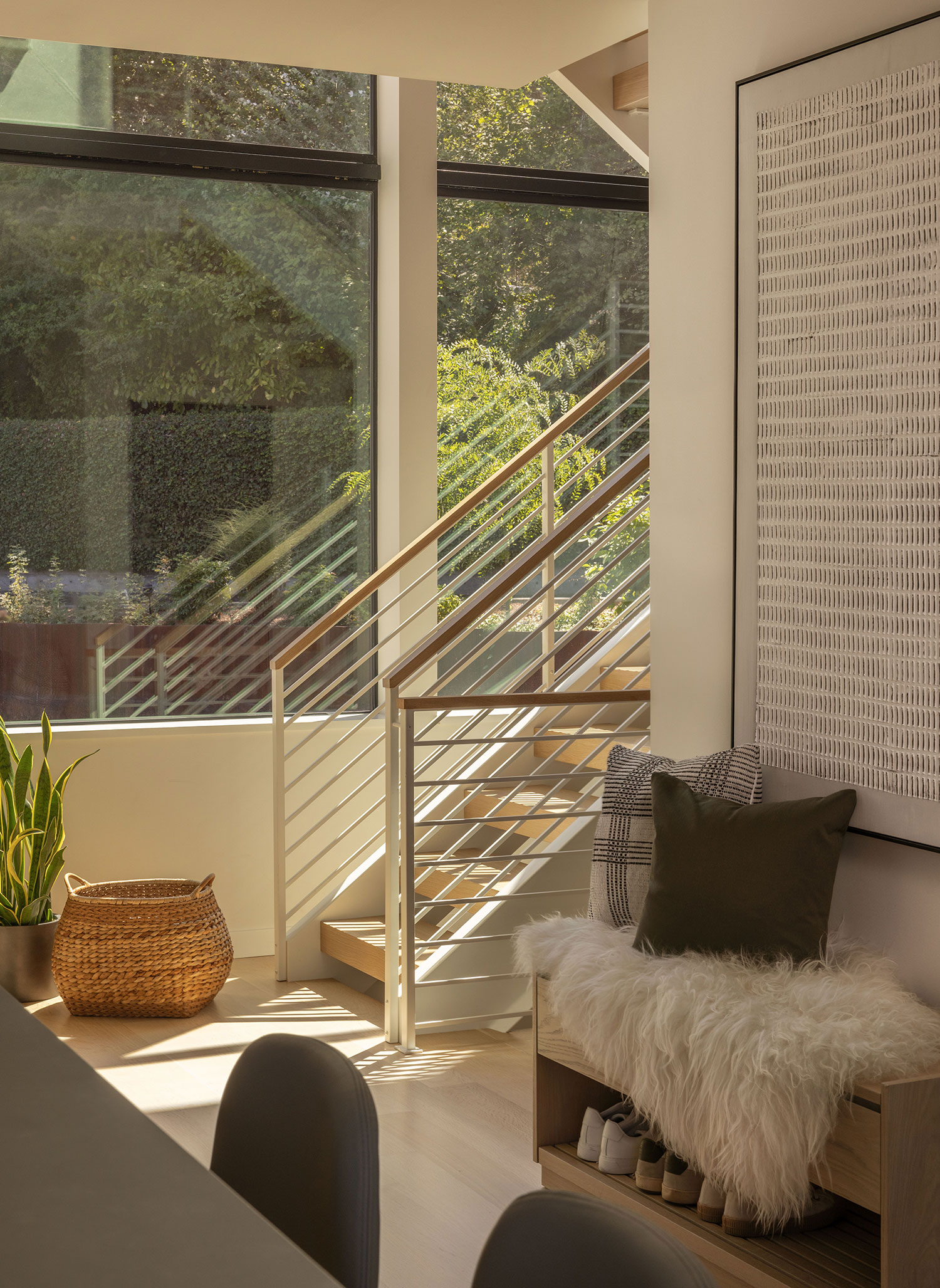 Stairs in Seattle Houseboat by NB Design